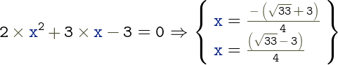 2x^2+3x-3=0